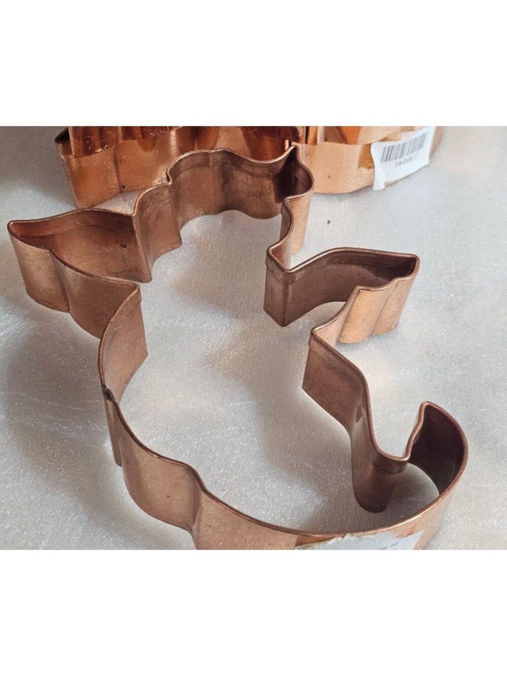 2 Ghost Copper Cookie Cutters rustic craft vintage brass kitchen decor 5"